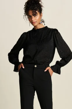 BLOUSE Hearts Black><noscript><img width=