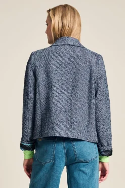 JACKET Tweed Blue><noscript><img width=
