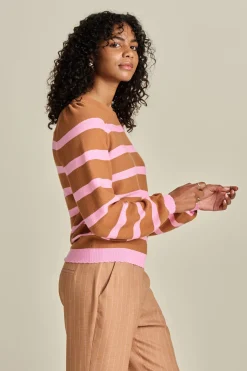 TRUI Striped Sugar Brown><noscript><img width=
